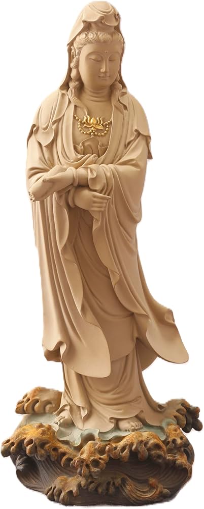 Amazon｜台華窯(TAI HWA) 立持経観音（じきょうかんのん）磁器製仏像